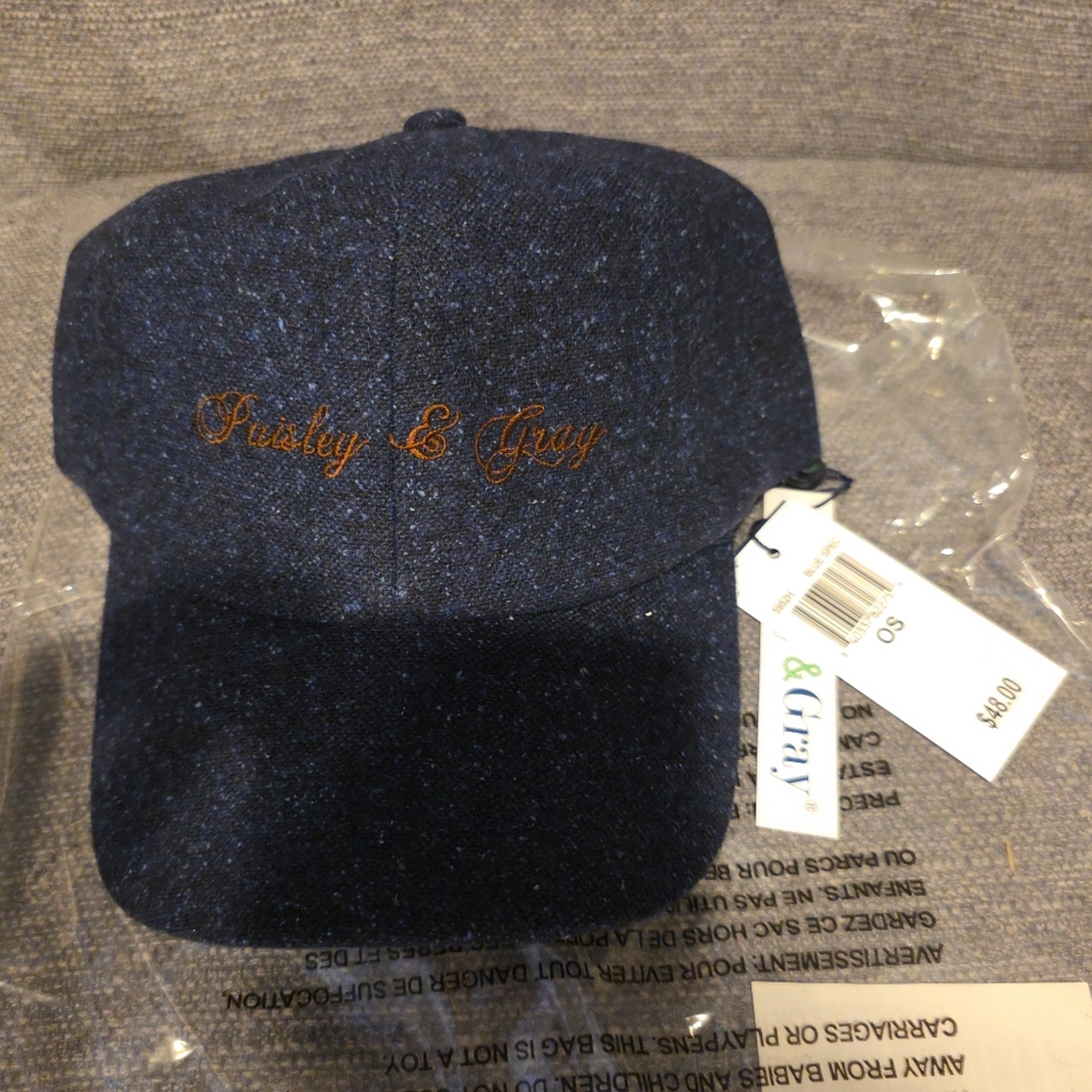 Paisley & Gray Blue Spec Cap. NWTs